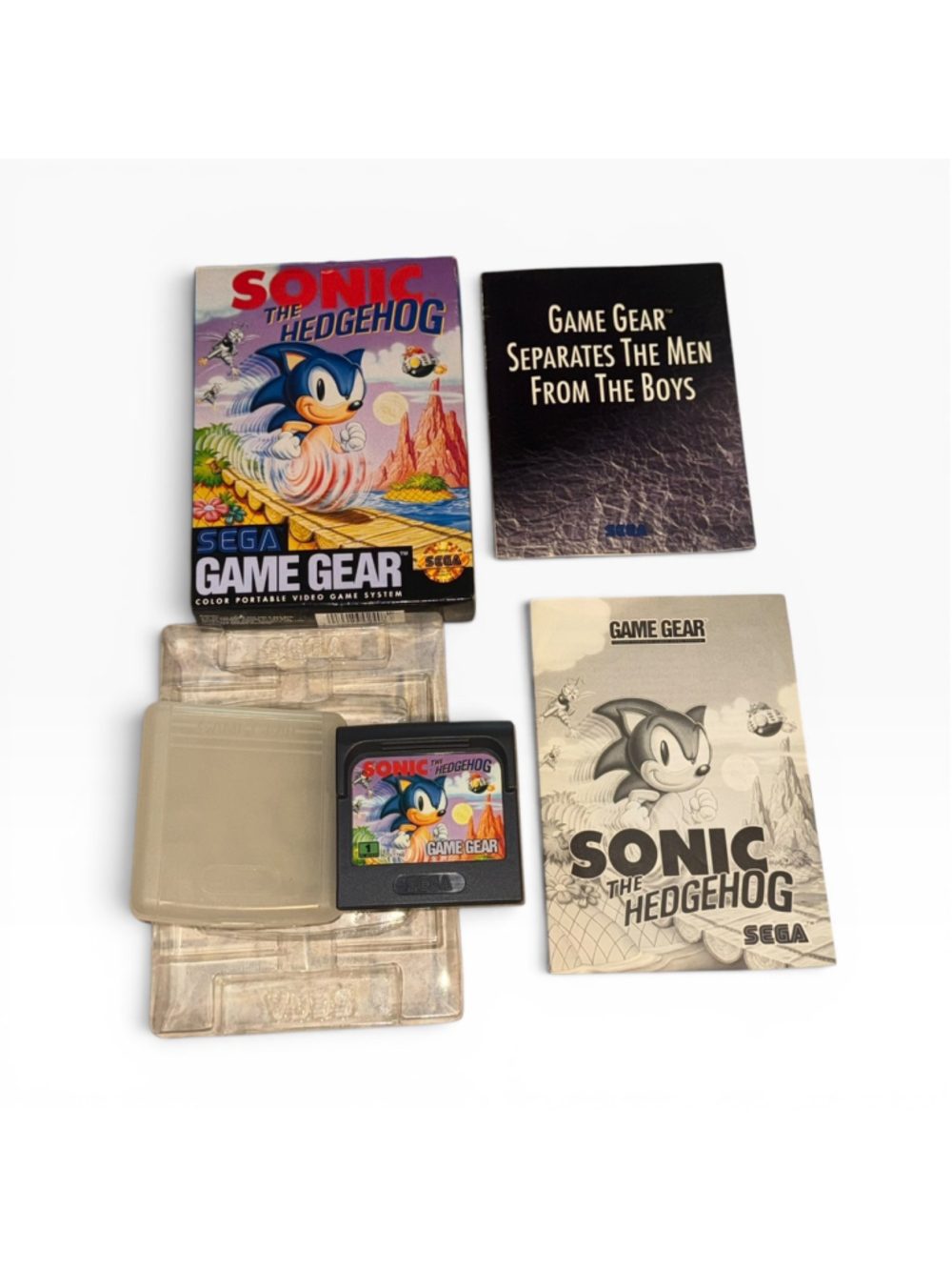 Vtg 1991 Sega Sonic The Hedgehog Game Gear Video Game Cib Complete Retro